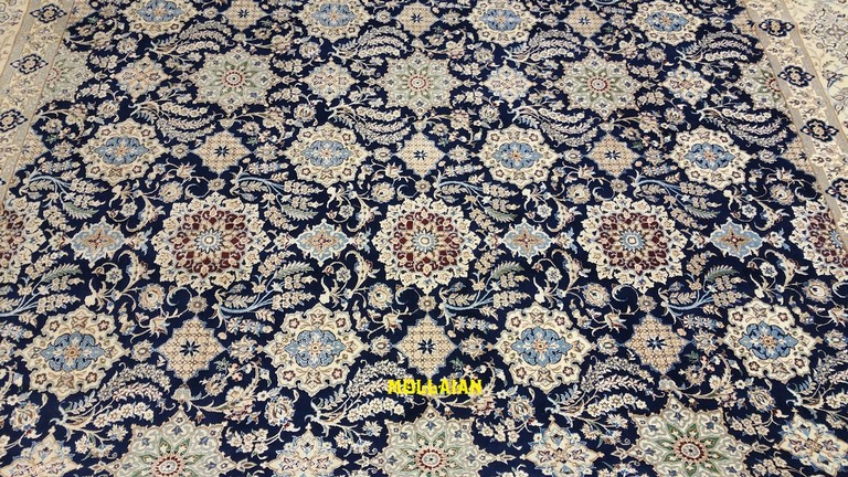 tappeto quadrato grande extra fine nain 6 line 350x350
