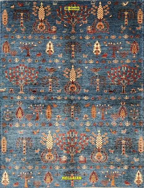 Mollaian tappeto moderniAriana Azzurro