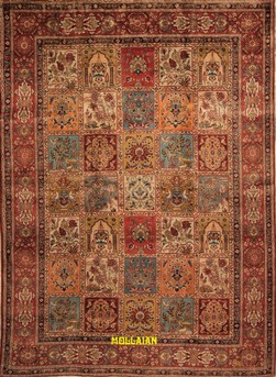 tappeto persiano d'epoca tabriz 345x250